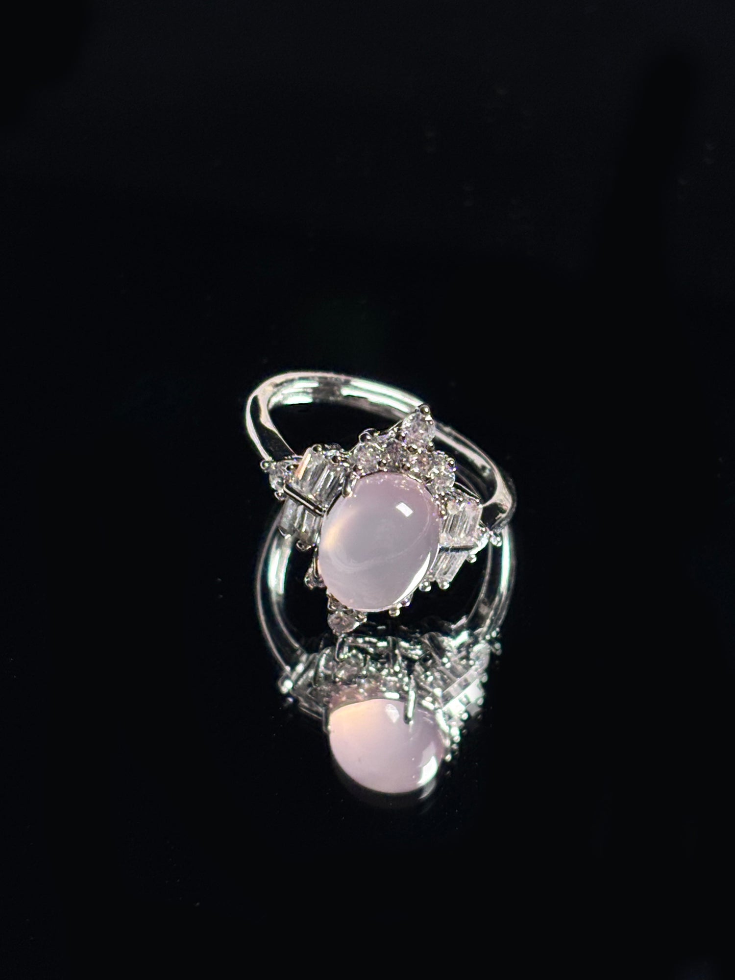 Rose Quartz Cabochon Ring