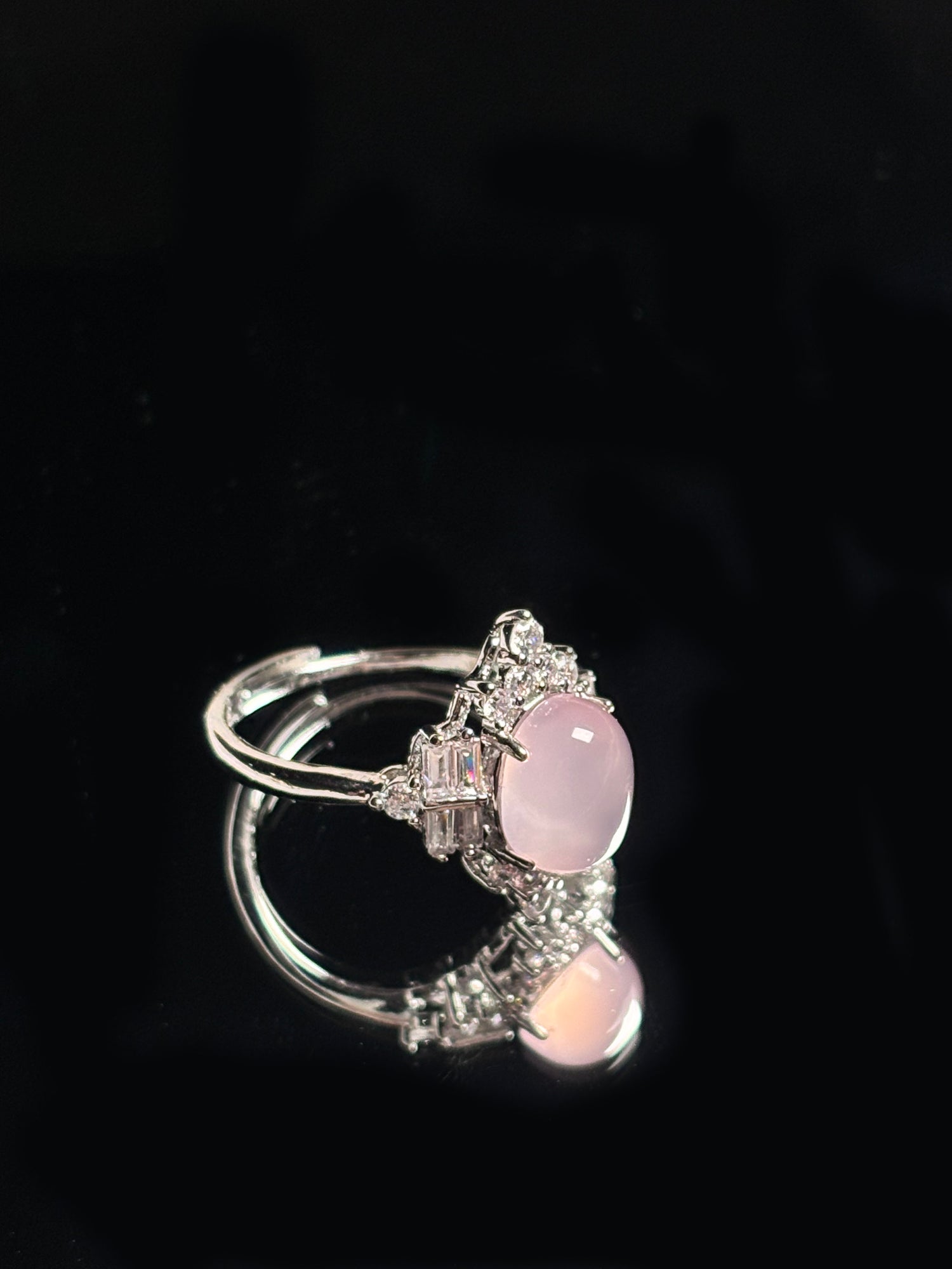 Rose Quartz Cabochon Ring