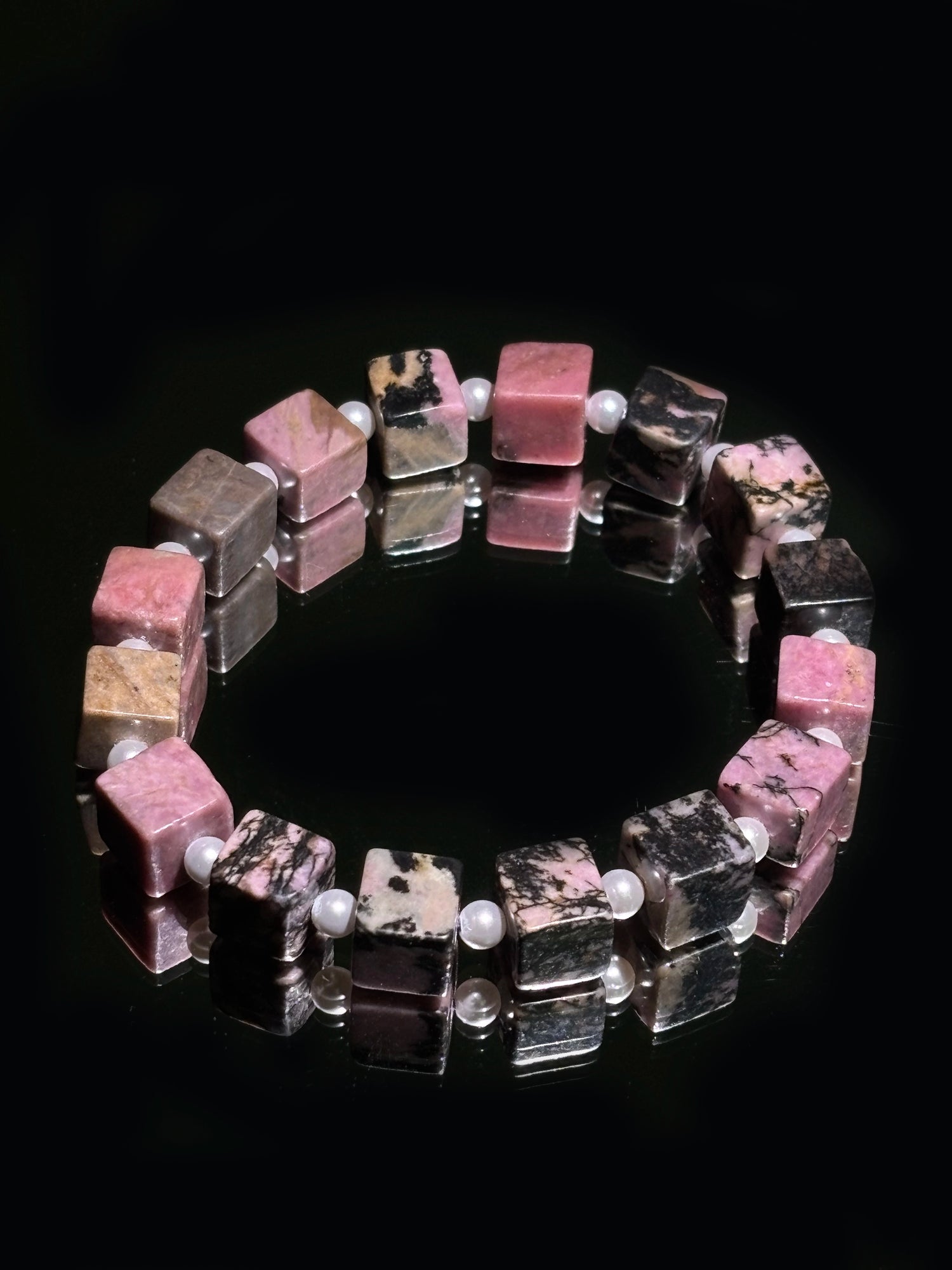 Rhodonite (Cube Shape)