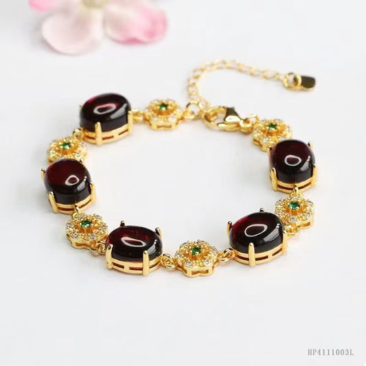 Blood amber shine bracelet