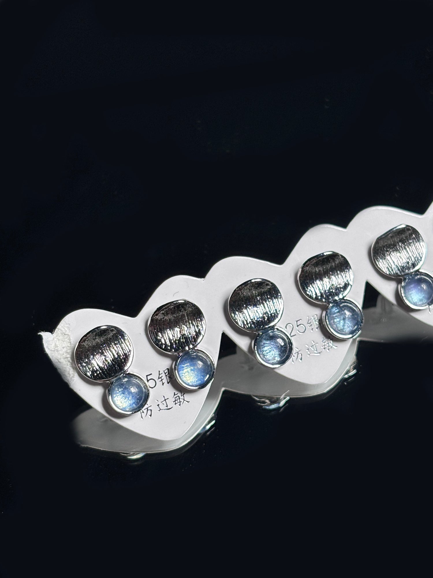 Aquamarine Round Minimalist Earrings