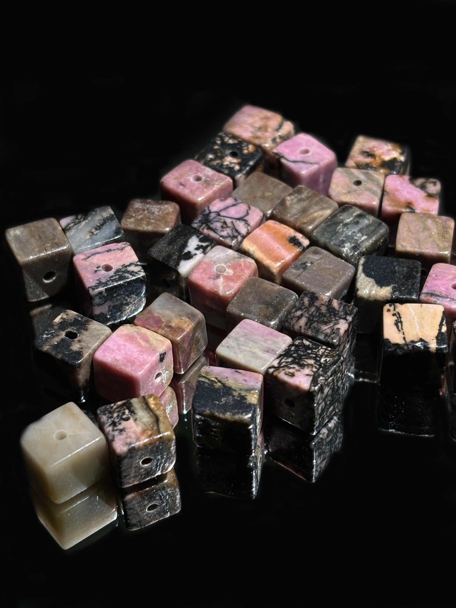 Rhodonite (Cube Shape)