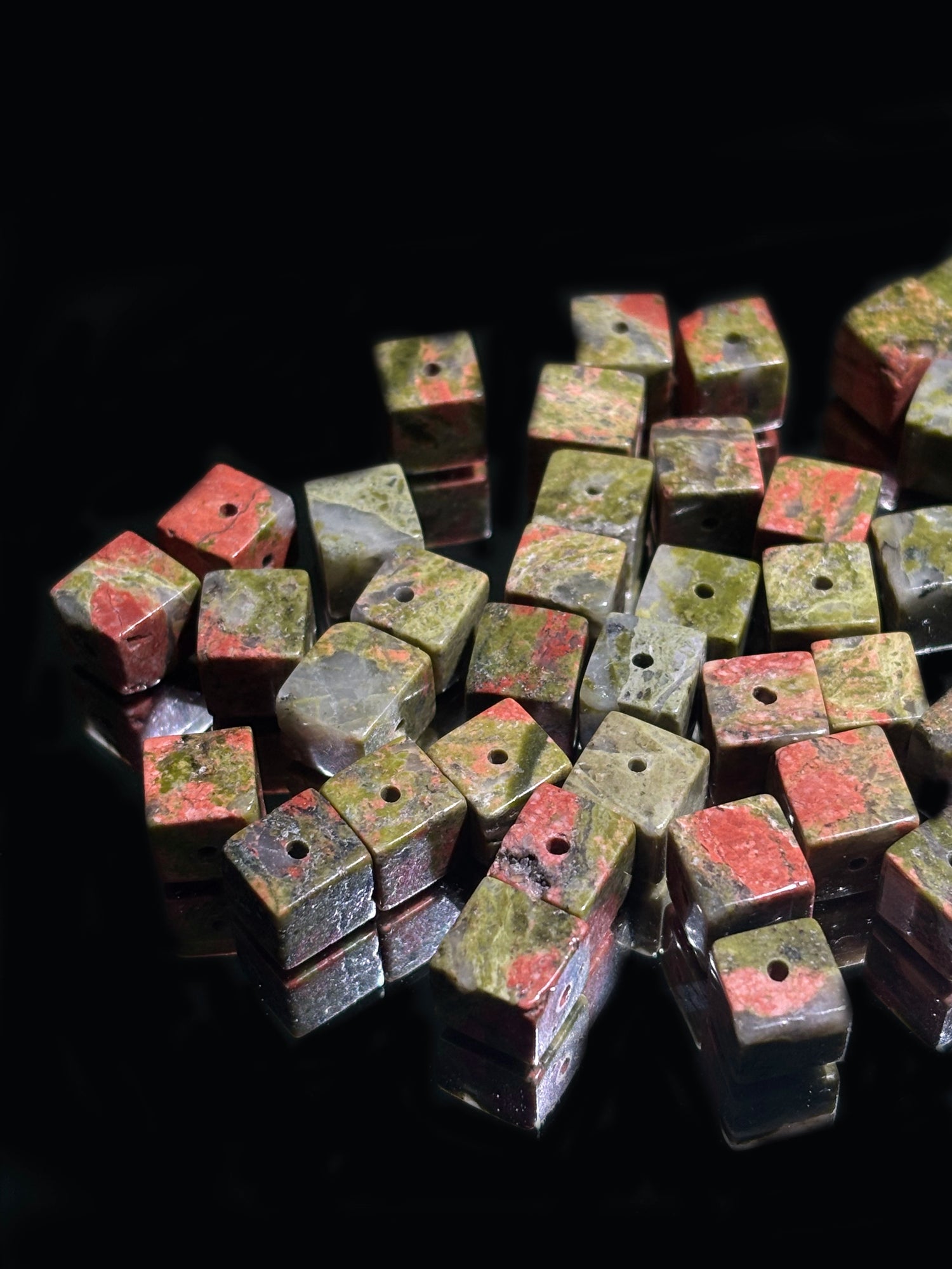 Unakite (Cube Shape)