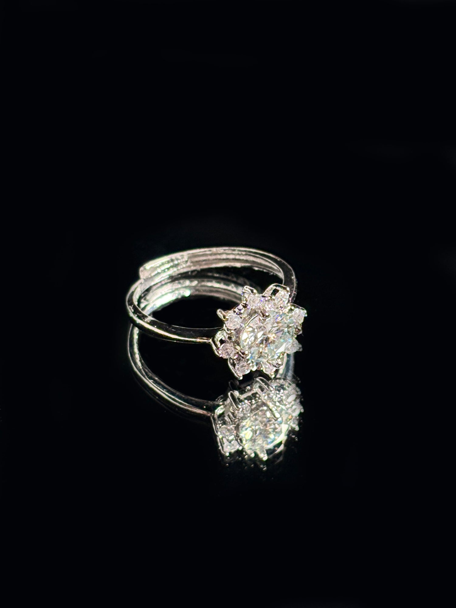 Moissanite Sunflower Ring