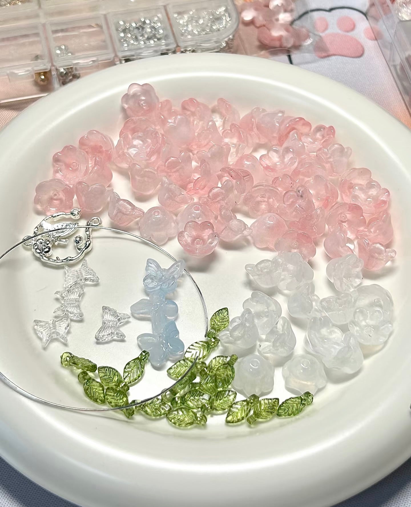 Glaze Flower Beads Lucky Bags for DIY-TikTok Live