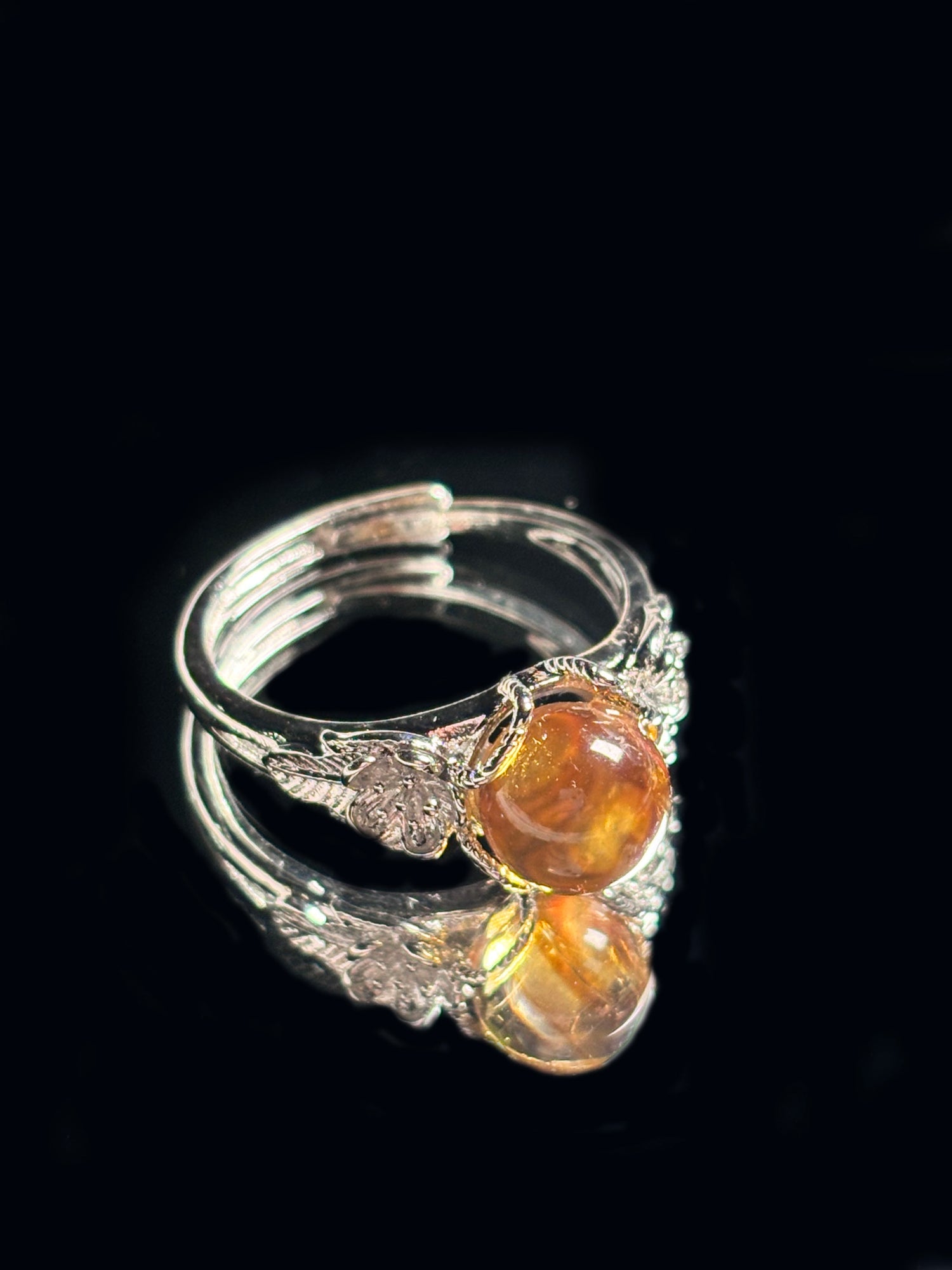 Citrine Angel Wing Ring
