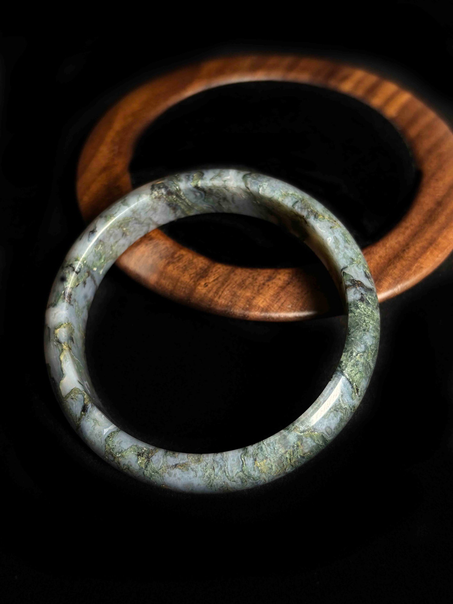 Moss Agate Bangle