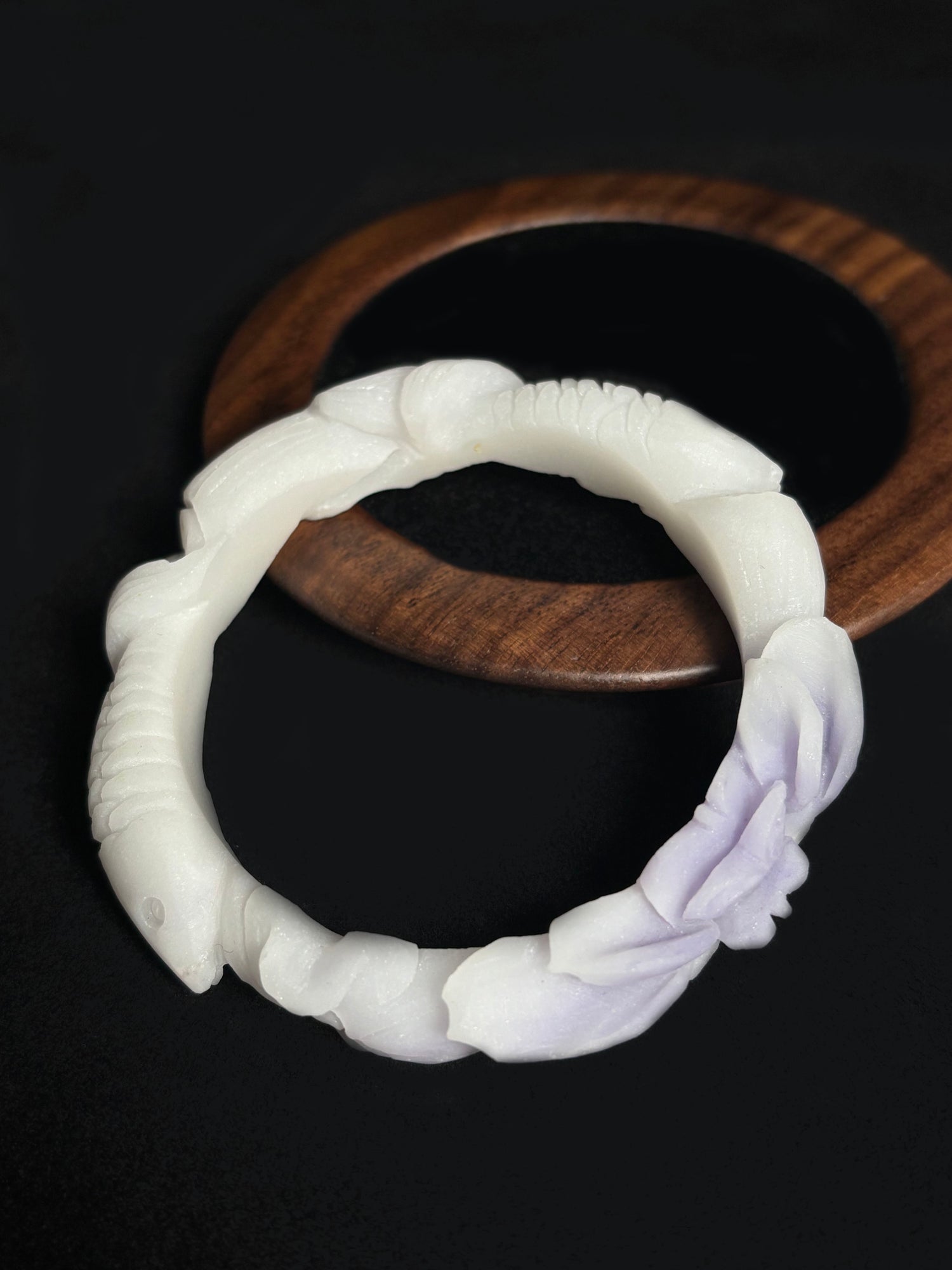 Hand-Carved Hetian Jade Bracelet
